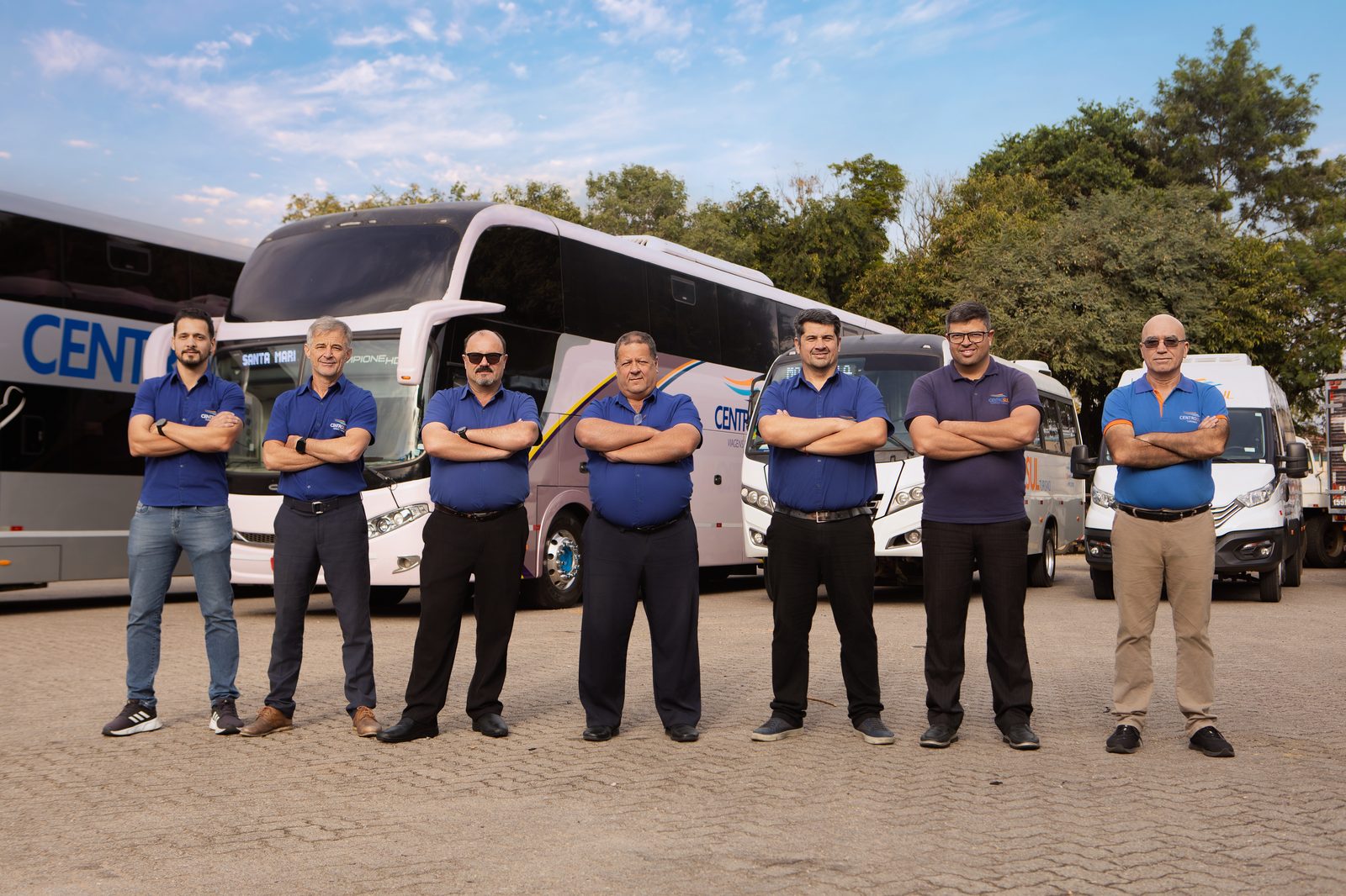 Equipe de motoristas CentroSul Turismo